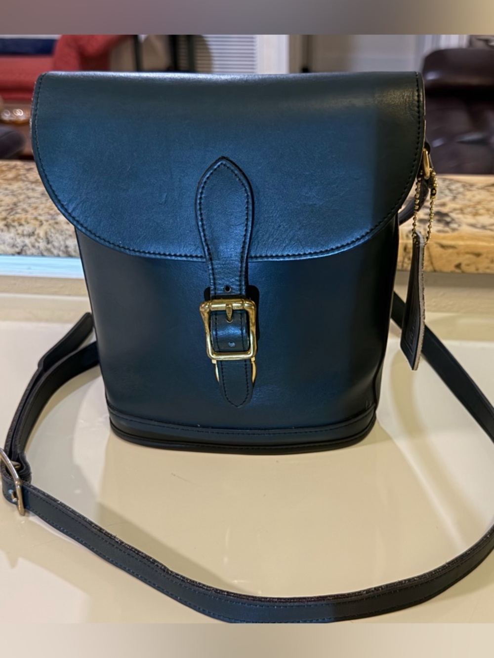 VTG Greenfield USA -Hunter Green- authentic leather